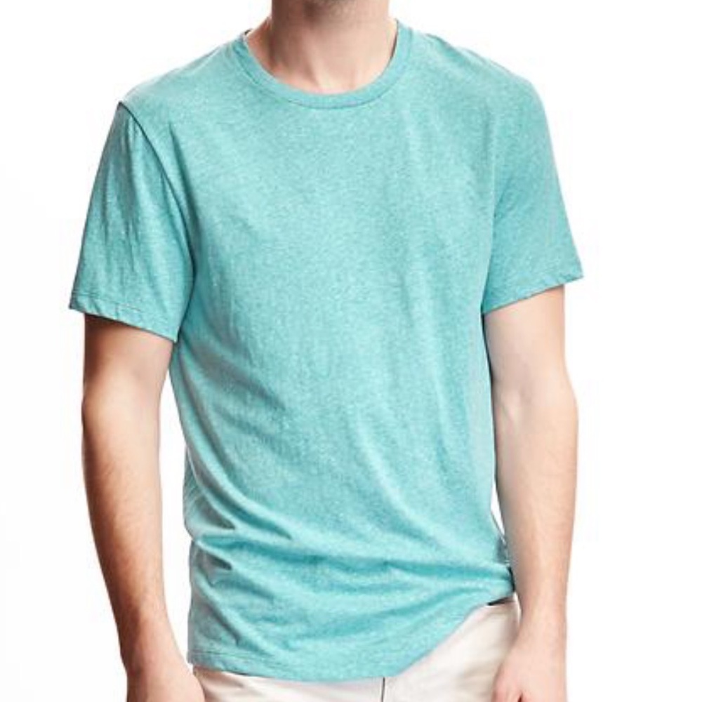 Old Navy Soft-Washed Crew Neck Tee Blue Heather Size M